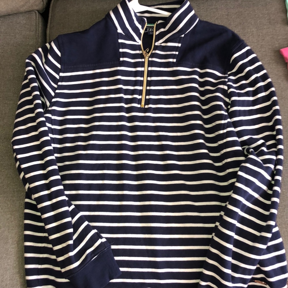 IZOD Blue half zip hoodie